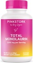 Pink Stork Monolaurin Pellets – Vegan Lauric Acid Immune & Gut Support for Women – Microbial Balance, Digestive Wellness – Odorless, Scoopable Monolaurin Supplement – 226g – 75 Servings