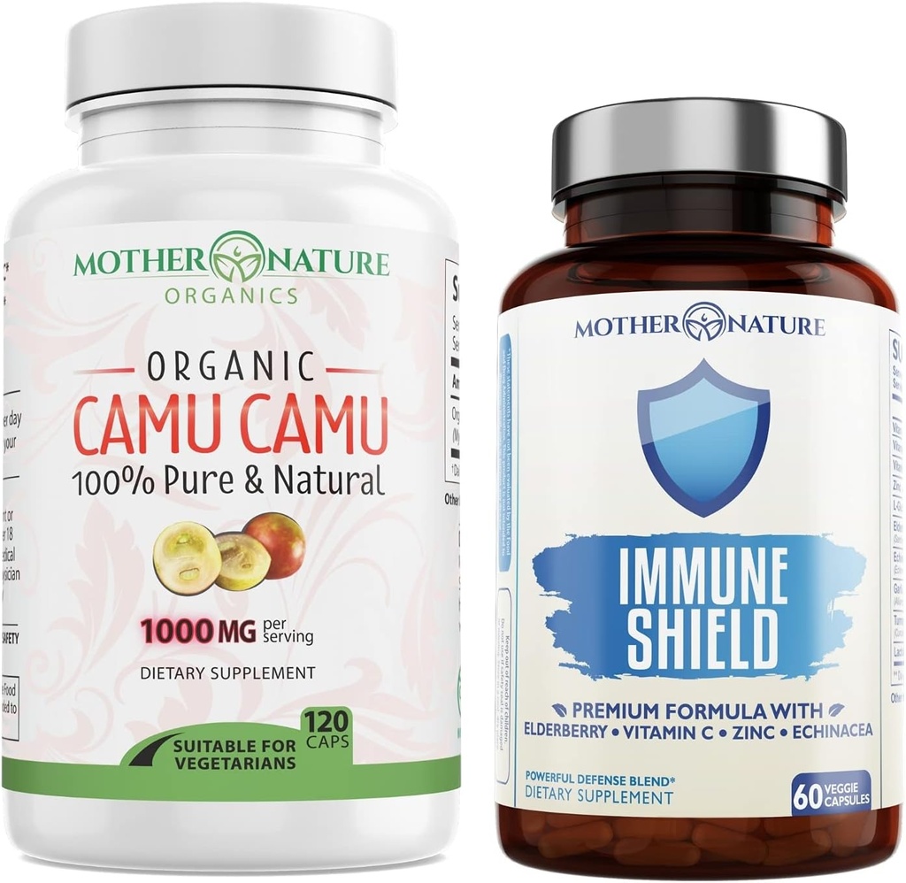 Mother Nature Organics Superfoods for Organic Living Immunity Duo
