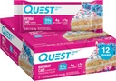 Quest Nutrition Birthday Cake Protein Bars, 20g Protein, 1g Sugar, 4g Net Carbs, Gluten Free, Keto Friendly, 12 Count