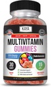 Kaya Naturals Adult Multi Vitamin Gummy, Biotin, Vitamin A, B-12, C & E, Including Zinc, Folic Acid, Strawberry Flavor - Gluten-Free Multivitamins Sweet Adult Gummies