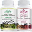 Active Hexose Correlated Compound 1500 mg Supplement 90 Capsules Bundle with 1500mg Liposomal Active Hexose Correlated Supplement 120 SoftGels