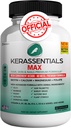 Kerassentials Max - Hair, Skin & Nails Support Supplement | Biotin, Calcium, Magnesium, Folate & Herbal Blend | Premium Formula | 60 Capsules, Vegan & Gluten-Free