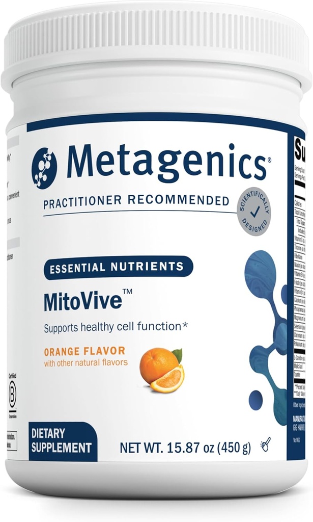 Metagenics MitoVive - Mitochondria & Energy Support Supplement* - with Amino Acids, Magnesium, L-Carnitine & Taurine - Supports Cellular Energy, Muscle Recovery & Stress Response* - 30 Servings