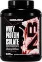 NutraBio 100% Whey Protein Isolate Protein Powder, 25g Protein with Complete Amino Acid Profile, Soy and Gluten Free, Low Carb and Low Calorie Whey Protein Powder, Strawberry Ice Cream, 5 Lbs.