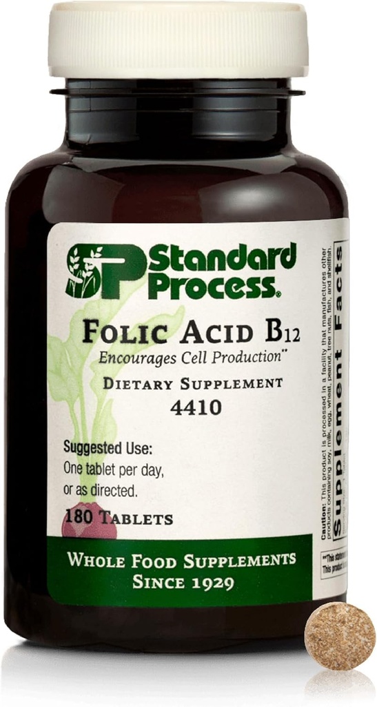 Standard Process Inc. Folic Acid B12-180 Tablets