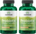 Swanson Probiotic - Digestive Health Supplement w/ 1 Billion CFU per Capsule - Natural Formula Supporting Bowel Regularity & Daily Wellness - (120 Capsules) (2 Pack)
