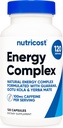Nutricost Natural Energy Pills Complex 120 Capsules, 100mg Caffeine - Gluten Free - Non-GMO