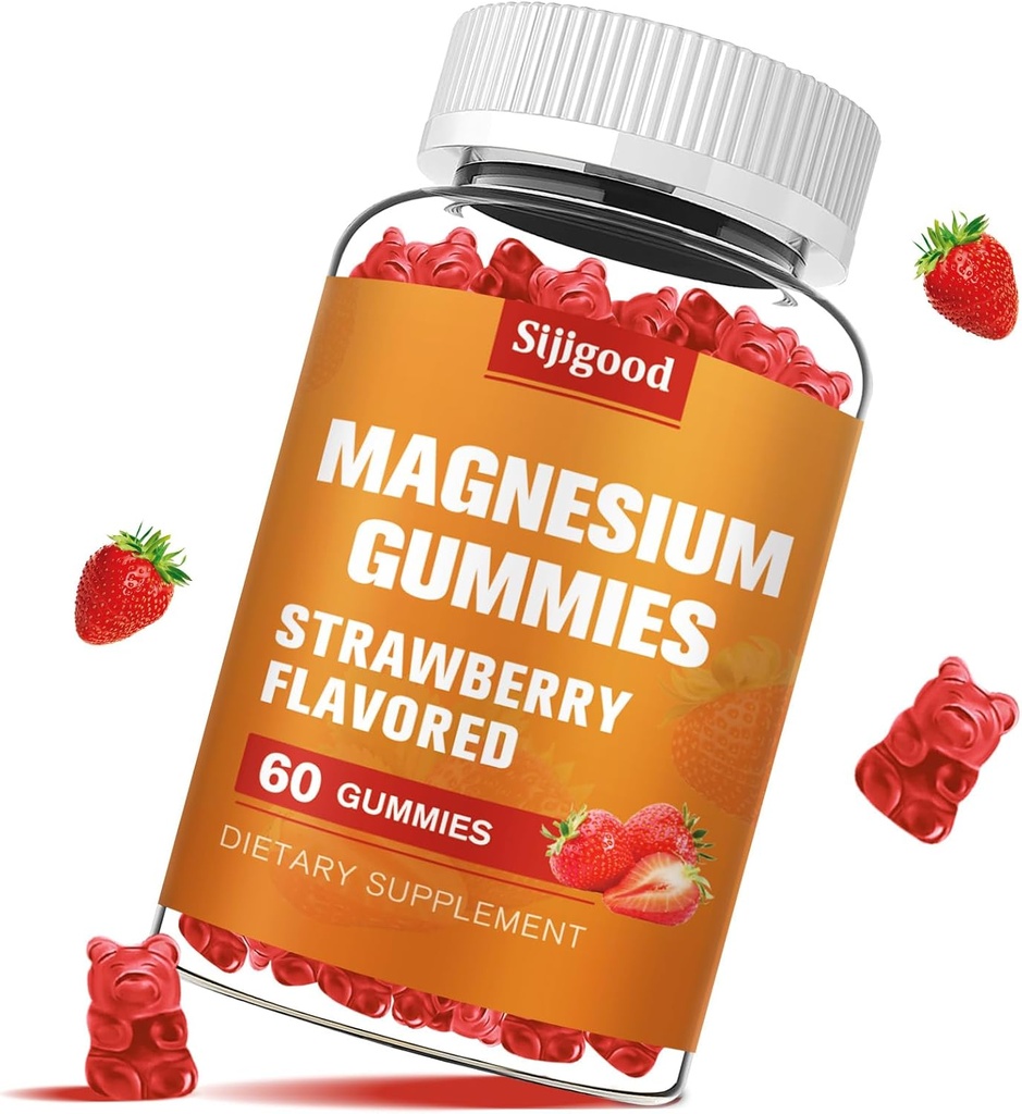 High Absorption Magnesium Glycinate Gummies 600mg per Serving - 60 Vegan Gummies - Promotes Healthy Relaxation, Muscle, Bone, & Energy Support for Adults