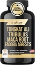 Tongkat Ali for Men & Women- Extra Strength Formula with Fadogia Agrestis and Tribulus with Maca Root - Stamina, Vitality, Energy, Mood Support | Made in USA