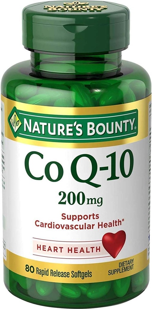 Nature's Bounty Co Q-10 Extra Strength 200 mg Softgels 80 ea (Pack of 3)