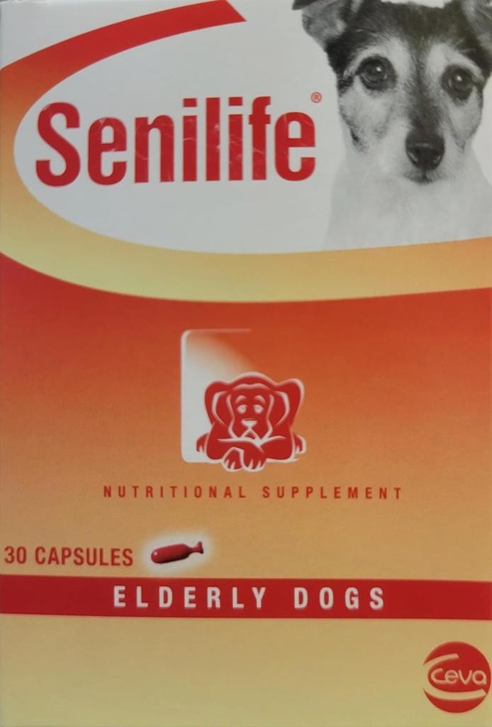 SEGMINISMART CEVA Animal Health D59010B Senilife Nutritional Supplement for Elderly Dogs- 30 capsules/ box