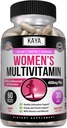 Kaya Naturals Women's Multivitamin, Overall Healthy Antioxidant, and Immune Support, Vitamins A, D, C, E, Biotin, Folic Acid, & Multi-Mineral, Energy & Metabolism Vitamin Supplement 60 Count