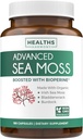 Organic Irish Sea Moss Capsules - Organic Sea Moss Capsules with Bladderwrack Burdock Root and Black Pepper Extract for Enhanced Absorption - Vegan Non-GMO & Made in The USA (3 Month Supply)
