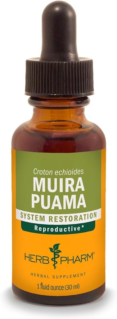 Herb Pharm Muira Puama Extract for Reproductive System Support - 1 Ounce
