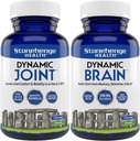 Stonehenge Health Dynamic Joint + Dynamic Brain Bundle Supplement Supports Comfort, Mobility, Flexibility + Memory Acquisition and Retention