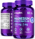 Magnesium Bisglycinate 200 mg with Vitamin B6 – High Absorption Magnesium Supplement for Sleep, Metabolism, Immune & Nervous System – Daily Tablets for Men & Women