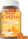 1 Pack CoQ10 500MG Gummies - Plus Omega-3, Magnesium, Vitamin B3 & Zinc - 3X Better Absorption Coenzyme Q10 Supplements for Heart Health, Cellular Energy & Antioxidant, Non-GMO 60 Counts