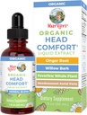 USDA Organic Head Comfort Liquid Extract Herbal Blend by MaryRuth's | Ginger Root | Willow Bark | Feverfew Whole Plant | Meadowsweet |Traditional Herbs | Non-GMO | Vegan | Gluten Free | 1 Fl Oz