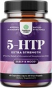 5 HTP Supplement 5-Hydroxytryptophan - 5HTP 100mg per Serving Gentle Herbal Sleep and Mood Enhancer - 5-HTP 100 mg per Serving Mood Supplement and Sleep Support Capsules from Griffonia Simplicifolia