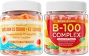 NEVISS Vitamin D3 K2 Gummies + Vitamin B100 Complex