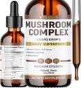 Liquid Mushroom Complex | Herbal Liquid Drops| Mushroom Supplement | Lion's Mane, Reishi, Shiitake, Chaga, Cordyceps, Coriolus Versicolor | NonGMO 2oz - 60 Day Supply