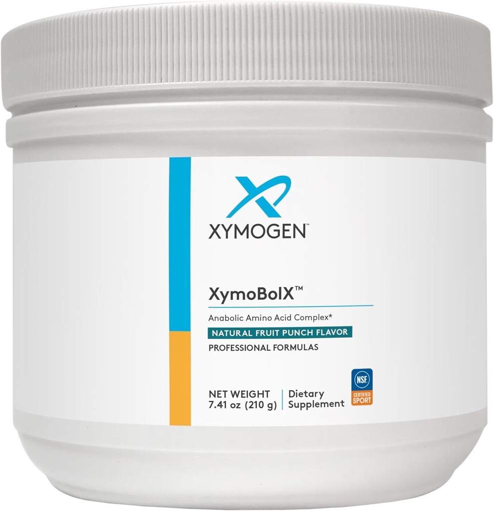 XYMOGEN XymoBolX - Amino Acids - BCAA Powder to Promote Muscle Recovery with L Arginine, L Leucine, L Methionine + L Tryptophan - Gluten Free, Vegan + Non GMO (30 Servings)
