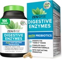 Zenwise Health Digestive Enzymes for Gut Health & Bloating Relief - Multi Enzymes Digestion Supplement with Probiotics, Bromelain & Papaya for Digestive Health Support - Men & Women - 100 Count