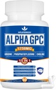 15-in-1 Alpha GPC Supplement with Phosphatidylserine, Uridine, L-Theanine, Lion's Mane Mushroom, 60 Capsules