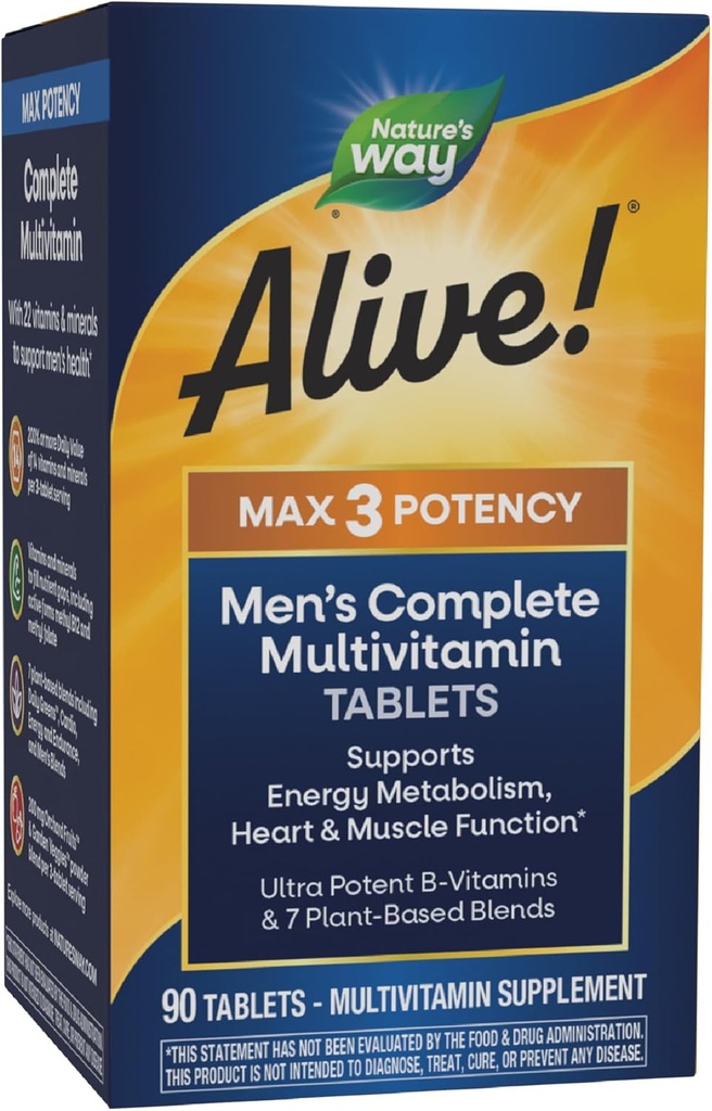 Nature's Way Alive! Men's Multi Vitamin, 90 CT