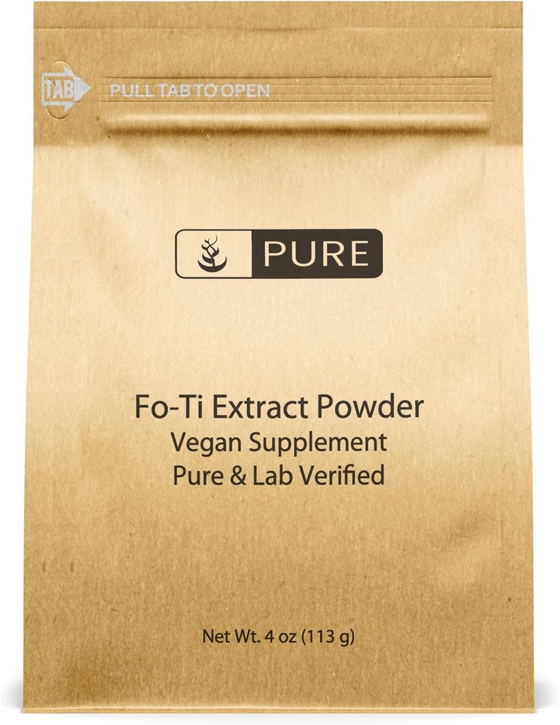 Pure Original Ingredients Fo-Ti Extract Powder (4 oz) Chinese Climbing Eco-Friendly Packaging, Natural & Fine Ground