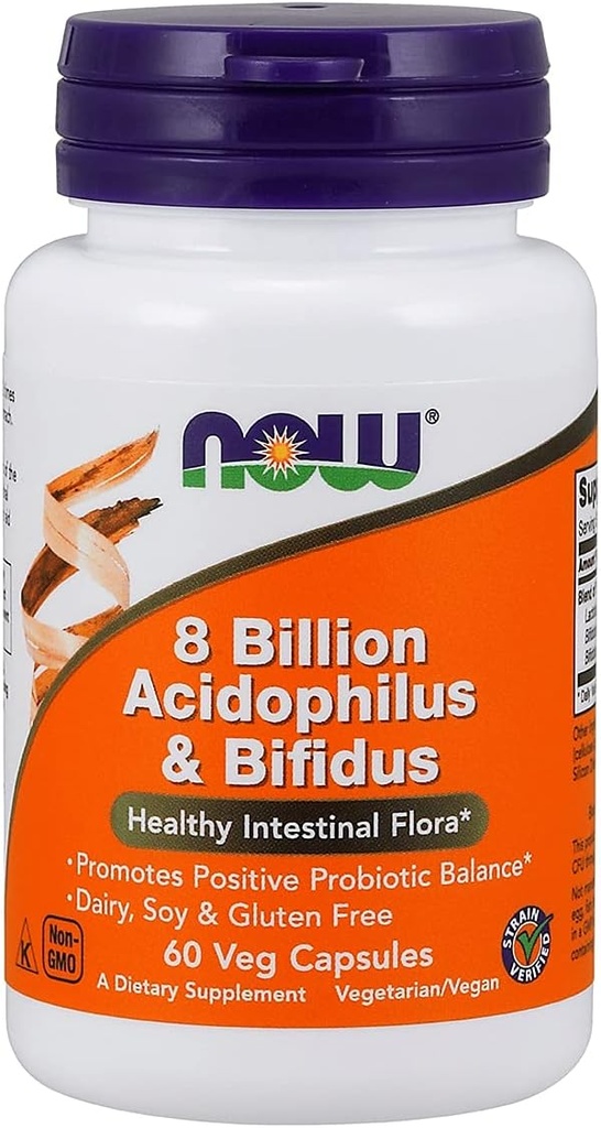 8 Billion Acidophilus '&' Bifidus 8 Billion Cfu 60 Veg Capsules