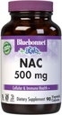 Bluebonnet NAC Supplement N-Acetyl-L-Cysteine 500 mg - Antioxidant Cellular Health & Immune Support - Free-Form Amino Acid for Women & Men - Non-GMO, Kosher, Gluten-Free - 90 Vegetable Capsules