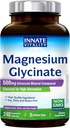 Innate Vitality Magnesium Glycinate 500mg | 70mg Elemental Magnesium Supplement- High Absorption, Non Buffered, Non-GMO & No Gluten - Nerve, Bone & Heart Health - 240 Caps, 8 Month Supply