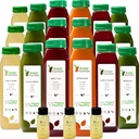 5 Day Juice Cleanse by Raw Fountain, All Natural Raw Detox Cleanse, Juicing for Body Reset, Cold Pressed Juice Fast, Great Way to Jumpstart a Healthy Diet, 30 Bottles 12oz, 5 Ginger Shots