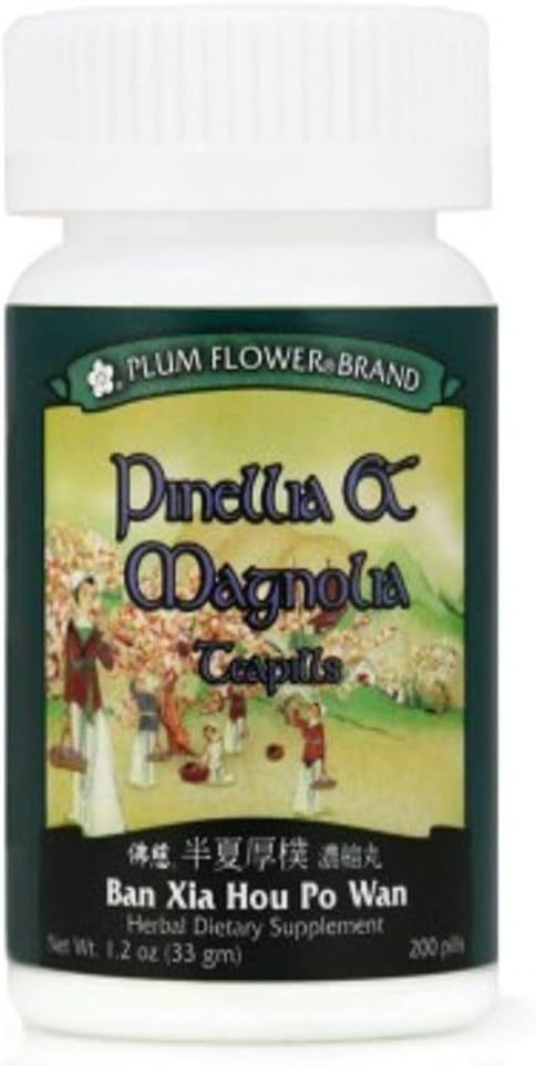 Pinellia & Magnolia Teapills (Ban Xia Hou Po Wan), 200 ct, Plum Flower