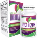 Liver Health Supplements (All-in-1) Blended Complex with 6 Active Ingredients | Daily Liver Detox & Cleanse Support Supplement | Natural Liver Nutrients for Men & Women | 1-Month Supply | 90 Capsules