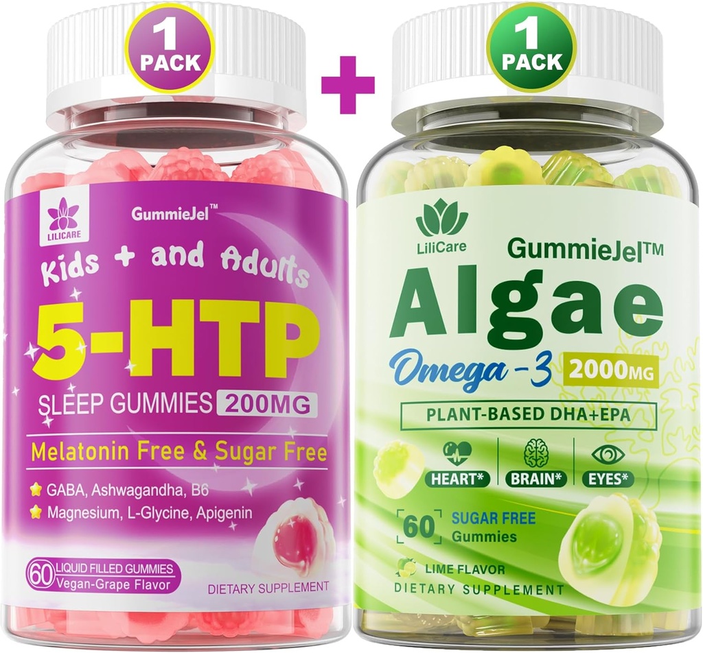Vegan Omega 3 Gummies & 5HTP Gummies