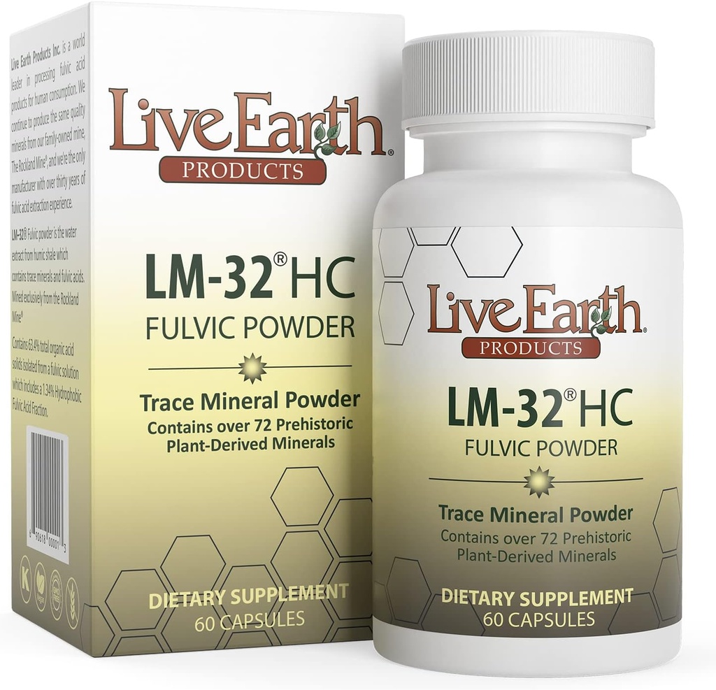 LM-32 HC - Pure Fulvic Acid Capsules - HPTA Test Method Certified Natural Fulvic Acid