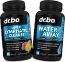 Lymphatic Drainage Supplements Pills & Water Away - Lymphatic Support Total Herbal Cleanse Products & Natural Water Pills Diuretics for Retention - Lymph Node Detox Cleanse System Drainage