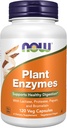 NOW Foods Supplements, Plant Enzymes with Lactase, Protease, Papain and Bromelain, 120 Veg Capsules