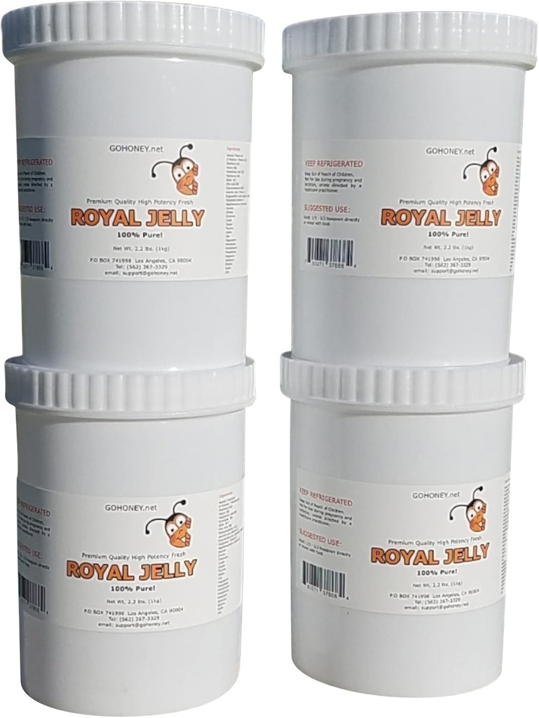 100% Pure Organic Fresh Royal Jelly Nutritious Superfood for Wellness and Beauty (4kg)