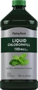 Piping Rock Liquid Chlorophyll 100mg | 16 oz | Mint Flavor | for Women & Men | Vegan, Non-GMO, and Gluten Free Formula