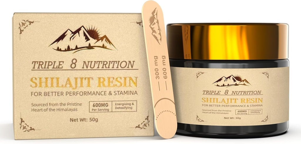 Shilajit Resin 50g Bottle Absolutely Pure Wild Himalayan Authentic Natural Organic Fulvic Acid and 85+ Trace Minerals Most Potent for Men and Women Third Party Lab Tested ISO: 17025 Accredited USA