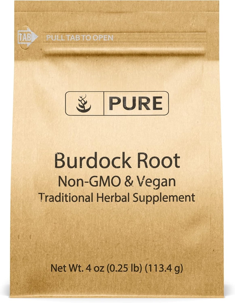 Pure Original Ingredients Burdock Root Extract (4 oz) Lab-Verified, Non-GMO