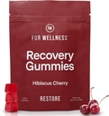 For Wellness Recovery Gummies Restore | Tart Cherry Energy Supplements with Electrolytes for Muscle Soreness, Post-Workout Performance & Recovery | Vegan, Non-GMO, 30 Count