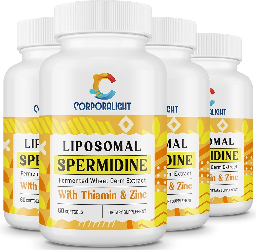 30mg Spermidine Supplement for Men & Women, High Absorption, More Potent Than Spermidine 3HCL - for Cellular Renewal, Longevity & Cognitive, Fermented Wheat Germ Extract, Pure & Natural, 240 Softgels