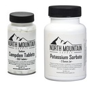 North Mountain Supply Campden Tablets (250 Tablets) & Potassium Sorbate Stabilizer (2 Ounce) Home Wine Making Bundle