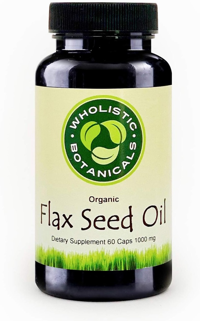 Flax Seed Oil Capsule — Gluten Free Omega 3 6 9 Brain Supplement — Immune and Inflammatory Response Support