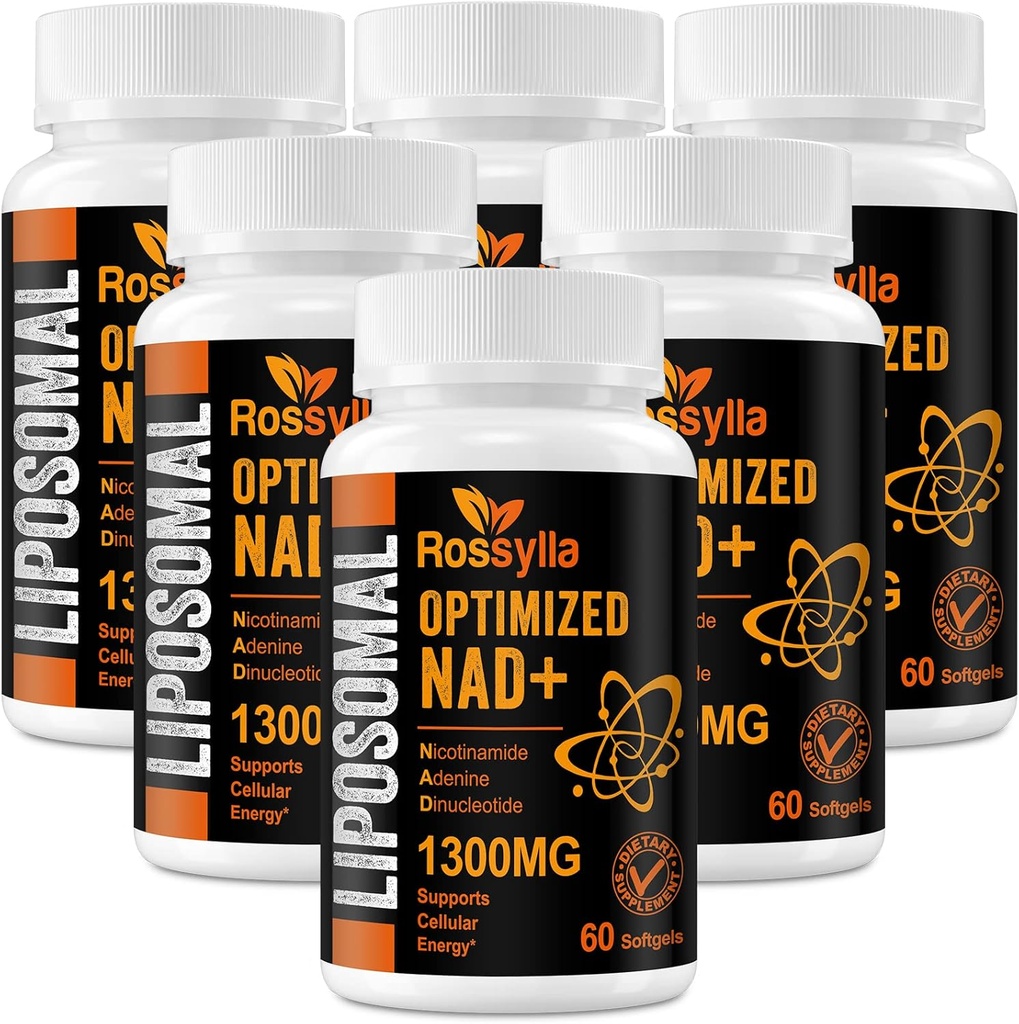 1300 MG Liposomal NAD+ Supplement | Highest Absorption | Purest NAD Supplemet to Boost NAD+ Effetively | Boosting NAD+ Supplement for Aging Defese, Cellular Energy, Longevity | 360 Count