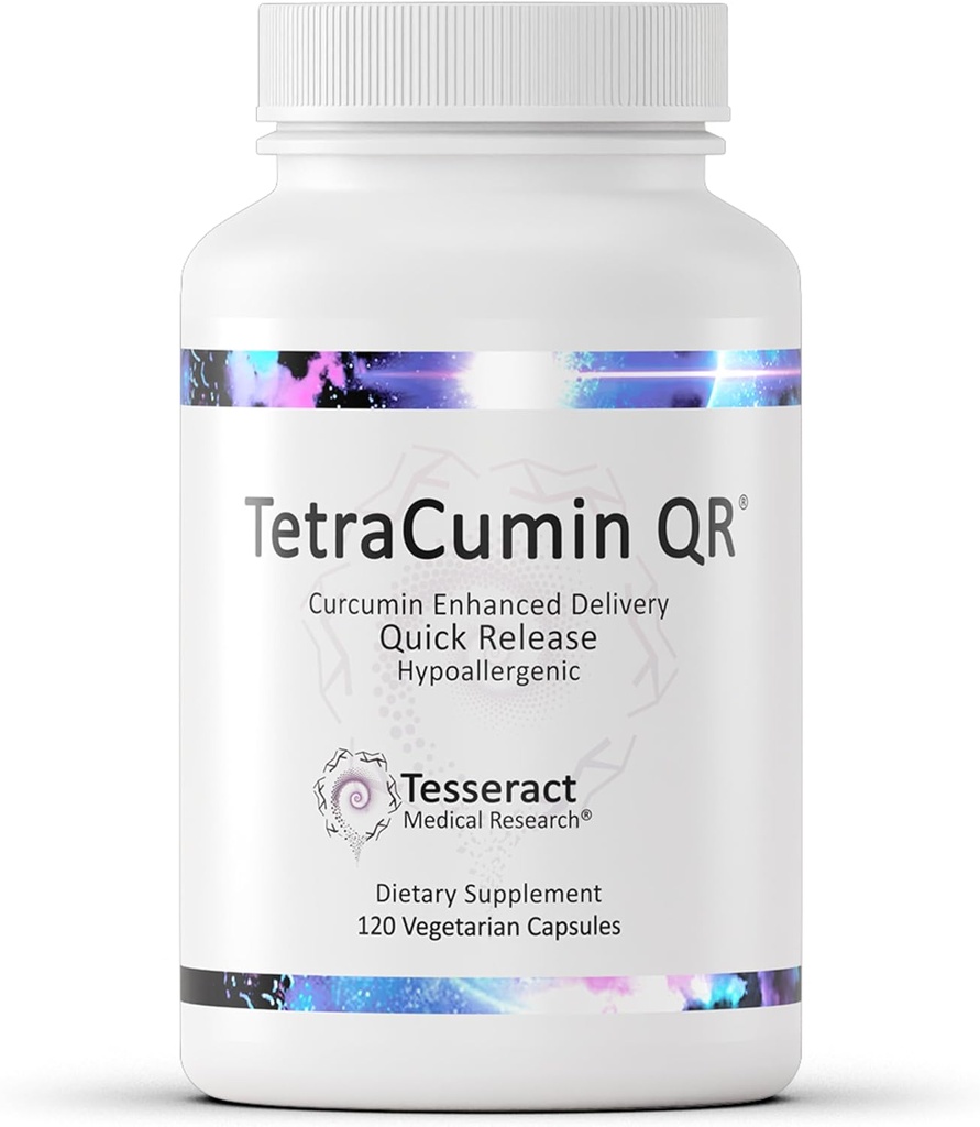 TetraCumin QR Joint Support Supplement, Quick-Release Turmeric Curcumin Metabolite, Proprietary Joint Supplements for Women & Men, Helps Promote Muscle & Joint Health, 120 Capsules
